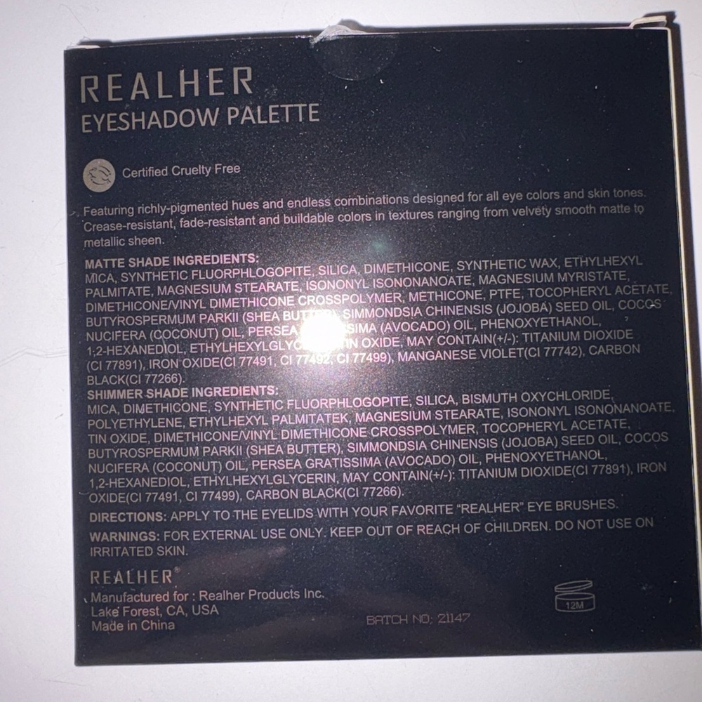 RealHer Eyeshadow Palette - Rich Pigments Perfect neutrals!!! - Picture 4 of 4